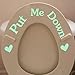 SNNplapla Put Me Down Fluorescent Sticker Decal Vinyl Sticker Sign Reminder for Home Wall Toilet Seat Decor