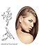 Blulu 8 Pairs Non Piercing Stainless Steel Ear Cuff Set Cartilage Cuff Clip On Earrings Fake Ear Cuff for Women (Steel and Gold)