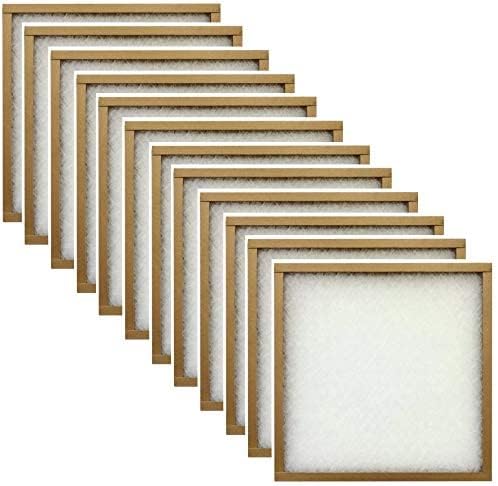 Flanders EZ Flow II Spun Fiberglass Furnace Filter 20x20x1 MERV 4, 12-Pack Replacement for Home HVAC