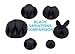 Vorfreude 10 Pack Cable Clips & Cord Management Drops 3M Self Adhesive Stick On Organizer for Car, Ethernet, PC, USB, iPhone, HDMI, or Desk (Large Triple) Black