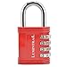 Lumintrail Combination Padlock w/ 4' Braided Steel Security Cable - 4 digit lock 1