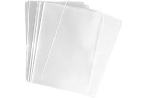 UNIQUEPACKING 100 Pcs 3x5 (O) Clear Flat Cello/Cellophane Bags Good for Candies Cookie Treat
