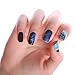 HIGH'S EXTRE ADHESION 20pcs Nail Art Transfer Decals Sticker Pattern Series The Cocktail Collection Manicure DIY Nail Polish Strips Wraps for Wedding,Party,Shopping,Travelling (Galaxy)