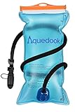 Hydration Water Bladder 3L/100 oz FDA,BPA-Free,Odorless, Leakproof ,Wide Opening,Top-Quality.Detachable Insulated Tube w/ Shutoff Valve.Soft Mouthpiece+Dust Cap+Preventor.For Cycling,Hiking,Camping