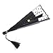 Tinksky Women Cartoon Cat Folding Silk Fan Handheld Fan (Black)