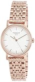 Tissot Silver Dial Rose Gold Tone Stainless Steel Ladies Watch T1092103303100