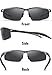 SOXICK Men's Sports Polarized Sunglasses - Fashion UV Protection Rectangular Half Frame Sun Glasses