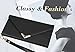 FLYEE Case Compatible with Galaxy Note 10 Plus (6.8 inch,Released 2019),Wallet Case for Women and Girls With Card Holder,[Envelope design]PU Leather Flip Magnetic Protective Case with Card Slot-Black