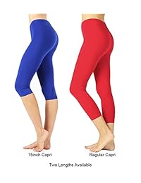 Leggings Capri uNu estilo Premium algodón Ultra suave 15 pulgadas