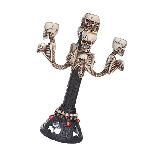 Quirky Resin Skull Candle Holder - Image 7