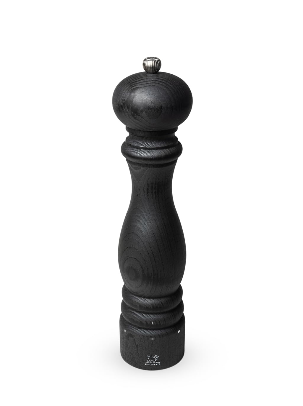 PEUGEOT - Paris u'Select 30 cm Pepper Mill - 6 Predefined Grind Settings - Made with PEFC Certified Wood - Made in France - Black Laquered Colour, Graphite
