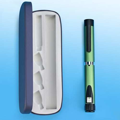 60 Unit Peptide Pen, Research Reusable Peptide Pen Injector with Protect Case, Clear Scale Design, Universal Compatibility for 3ml Cartridges (Green)