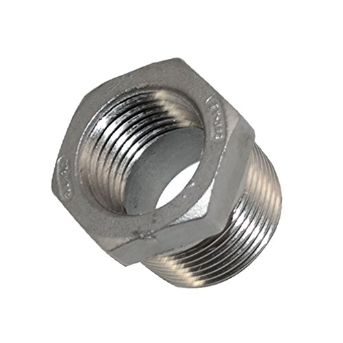 Thread Reducer Bushing 3/4" Male x 1/2" Female Adapter Pipe Fitting with Stainless steel 304 NPT