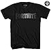 Fortnite Logo Repeat Adult Game Men's T-Shirt (Black, Medium)