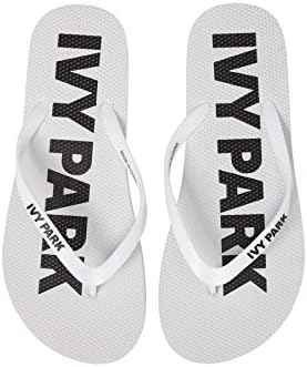 Ivy Park Logo Flip Flops by Beyonce (7-8, White)