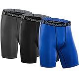 isnowood Men's 3 Pack Performance Compression Shorts
