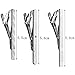 Tie Clips, Hugesavings 3Pcs Fashion Necktie Clips Tie Bar Clips Tie Pins Set Silver Tone