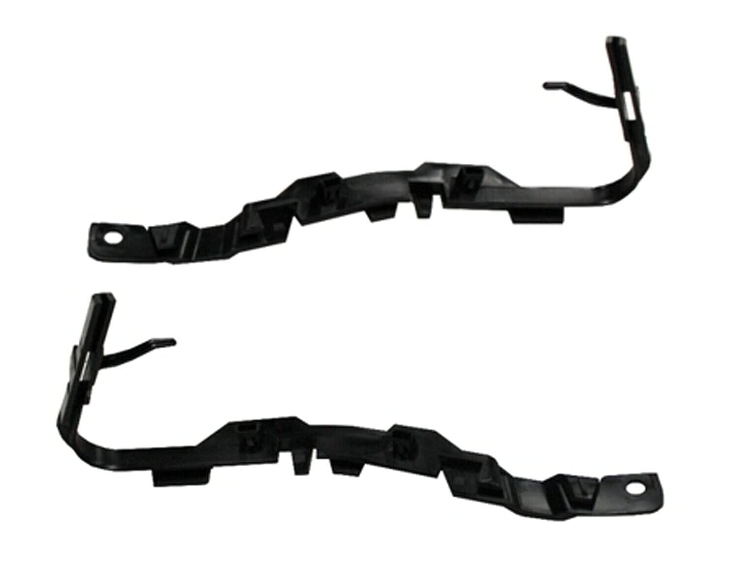 Photo 1 of Set of 2 Front Driver and Passenger Side Bumper Cover Retainer Bracket Black Textured Plastic For 2008-2016 Chrysler Town and Country 2011-2020 Dodge Caravan 5113137AA 5113136AA CH1042120 CH1043120