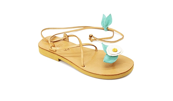 lace up sandals flat amazon