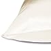 LULUSILK Mulberry Silk Pillowcase for Hair and Skin, 600 Thread Count 19 Momme Silk Pillow Case with Hidden Zipper, Ivory, Queen Size, Pack of 1