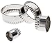 Ateco Fluted Edge Round Cutters in Graduated Sizes, Stainless Steel, 4 Pc Set
