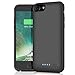Battery Case for iPhone 8/7,6000mAh Rechargeable Charger Case Portable Battery Pack for iPhone 7/8 Protective Charging Case Bank (4.7 Inch) (Black)