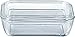 Luminarc Arcoroc lid 17x10,5cm, 1 Piece PLAIN GLASS BUTTER DISH, Classic Design