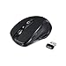 EagleTec Wireless Mouse for Computer, Notebook, PC, Laptop and Mac, Cordless Computer Mouse with Mini USB 2.4GHz Receiver, Small Portable Ergonomic Mouse MR5M2509 Black