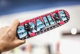 Braille Skateboarding Aaron Kyro 80's 11inch Professional Hand Board. Toy Skateboard Comes with Wheels, Trucks, Hardware and Tools. Real Griptape.