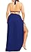 Unidear Women's Plus Size Beach Spaghetti Strap Cover Up Backless Wrap Long Dress