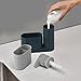 Joseph Joseph SinkBase Caddy Set with Soap Pump, Gray