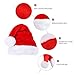 【1 Pcs】SHareconn Personalized Santa Hats for Adults- Add Your Name, Big Xmas Holiday Hat with Velvet and Comfort Liner for Adults Party New Year Christmas Day, Red