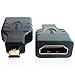 HDMI Male to Micro HDMI Female Converter (Black)