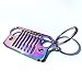 HUSUKU Colorful Stainless Steel Keychain for Jeep Grill 3D Metal Key Chain for Jeep Wrangler Car Gift (Rainbow)(16 Styles Optional)