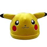 MODA CUBE Plush Fur Anime Pokemon Pikachu Children Kids Adult Winter Hat Cap