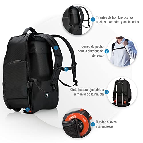 EVERKI Atlas Wheeled Laptop Backpack, 13Inch to 17.3Inch Adjustable