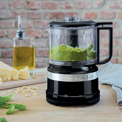 Mini Procesador de Alimentos 830ML, Picadora Eléctrica Compacta 2 Velocidades y Pulso, Ligera y Fácil de Limpiar, Onyx Black