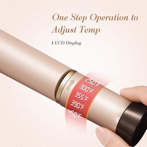 Hair Straightener,ElleSye Ceramic Flat Iron for Hair with Dual Voltage & Salon High Heat 450,Rounded Hair straightener and Curler with Negative Ion for Protecting Hair - Thumbnail 4