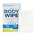 Hustle Clean Body Wipes 9''x8'', Disposable Bathing Wipes For Adults, No Rinse, With Aloe Vera & Vitamin E, Fresh Scent, 10 Individually Wrapped Wipes