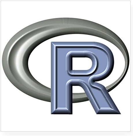 CafePress - R Programming Language Logo Square Sticker 3" X 3" - Square Bumper Sticker Car Decal, 3"x3" (Small) or 5"x5" (Large)