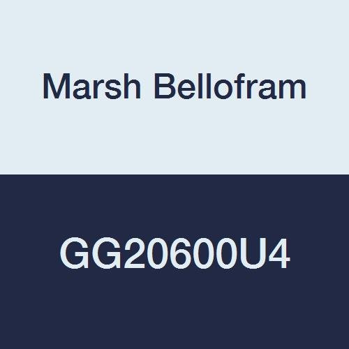 GG20600U4 Marshalltown Value Series Gauge, 2", U-Clamp Mount, 1/4" NPT, 0-600 PSI
