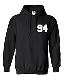 Bieber 94 Unisex Mens Womens Hoodie Sweatshirt Jumper Pullover, Black, L