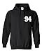Bieber 94 Unisex Mens Womens Hoodie Sweatshirt Jumper Pullover, Black, L
