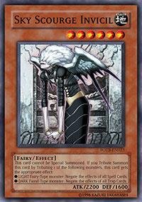 Yu-Gi-Oh! - Sky Scourge Invicil (FOTB-EN023) - Force of the Breaker - 1st Edition - Super Rare