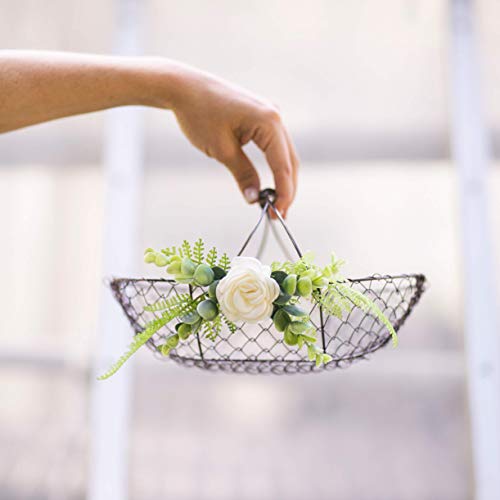 copper flower girl basket