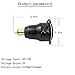 Meetou DIN Hella Powerlet Plug to Dual USB Charger Adapter with LED Voltmeter for BMW Motorcycle/Phone/iPhone/GPS/SatNav