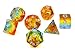Polyhedral Dice Sets MTG Gaming Dice for Dungeons and Dragons DND RPG Table Games Dice including Velvet Bag(Yellow)