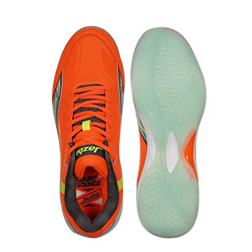 Jazba Badminton Racquetball Shoes Men, New GECKOR 2.0 Best Mens Indoor
