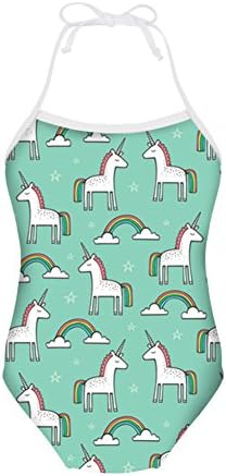 STARTERY 3-8T Girl's Cute Unicorn One Piece Summer Swimwear Bathing Suit (Unicorn 49, 5-6T)
