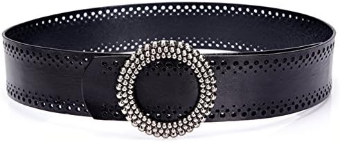 Ladies Leather Belts/Joker Slung Wide Girdle Of Fashion/Simple Decorative Skirt Belt-E One Size